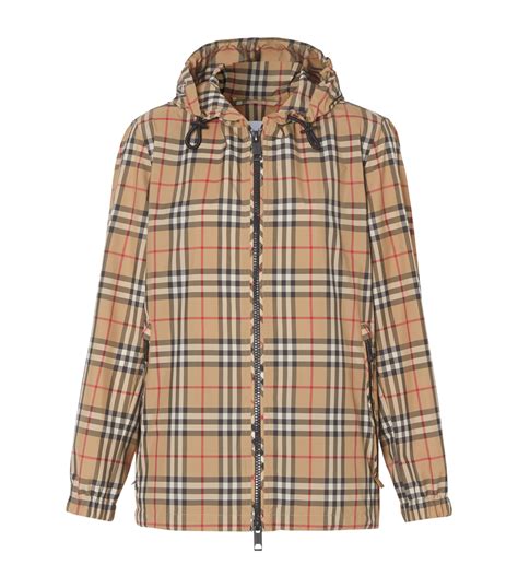 thomas burberry vintage jacket|Burberry vintage check hooded jacket.